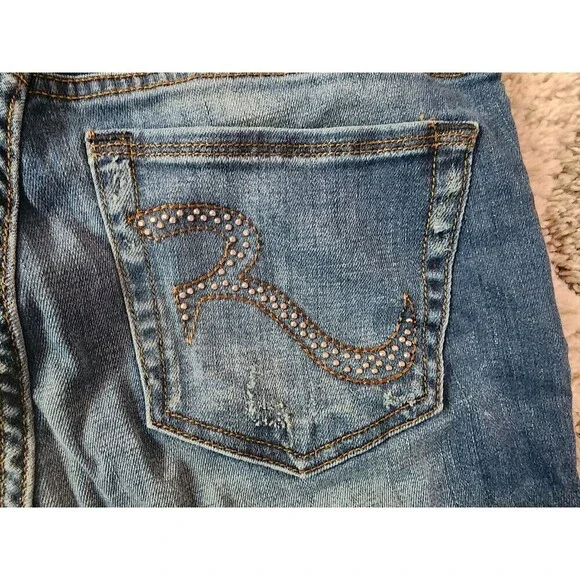Rock & Republic Women's Jeans Size 8M Waist 28 Skinny Banshee Inseem 26 - Picture 9 of 9